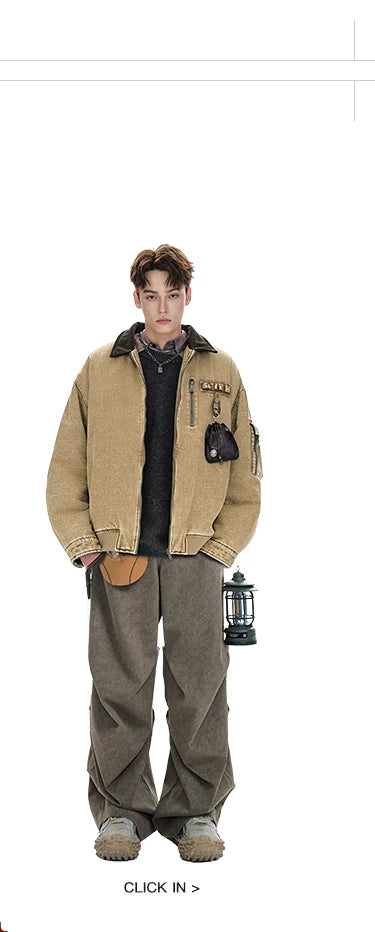 BJHG Retro Thickened Cotton-padded Jacket