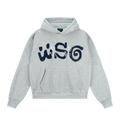 WebSurfGroupWSG Letter Foam Print Simple Fleece Hooded Sweater