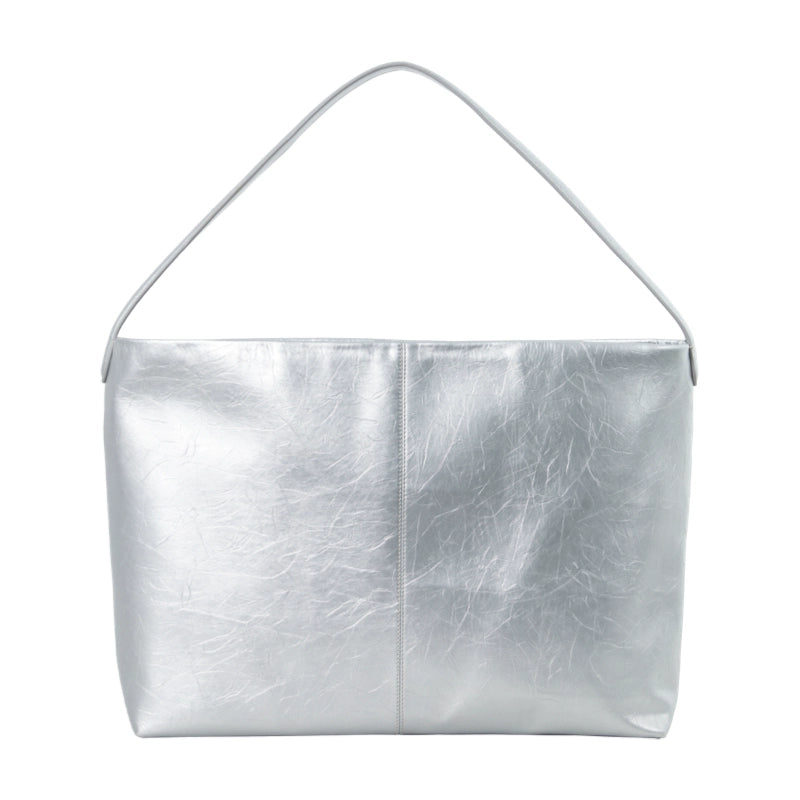 DirtySix Jill COW Split Leather big pocket cowhide soft oversize lazy wind messenger bag