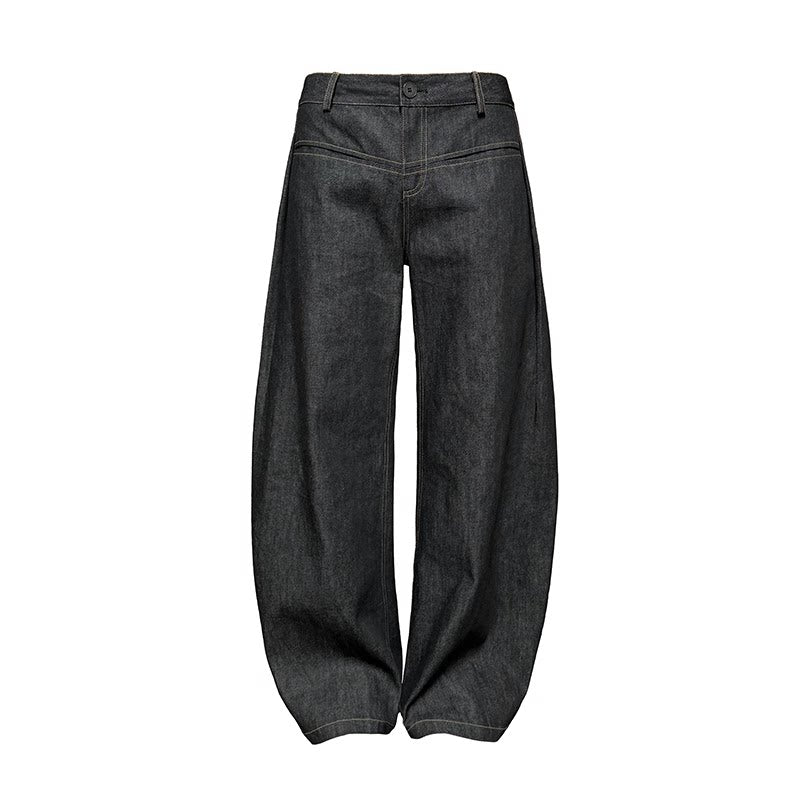 JCAESAR Vintage I-pleated Low-rise Jeans