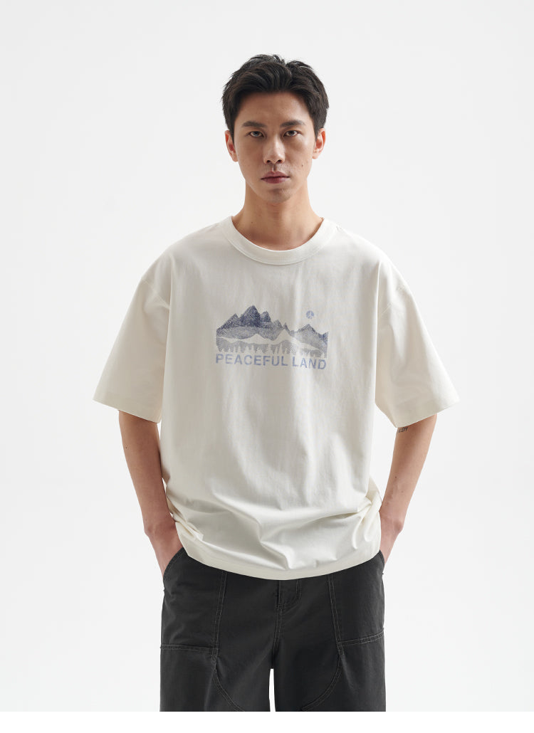 BUTTBILL 25SS Mountains non-sensory water pulp Sorona UPF50 Tee