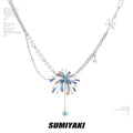SUMIYAKI Gradual Change Fireworks Pearl Fringed Necklace