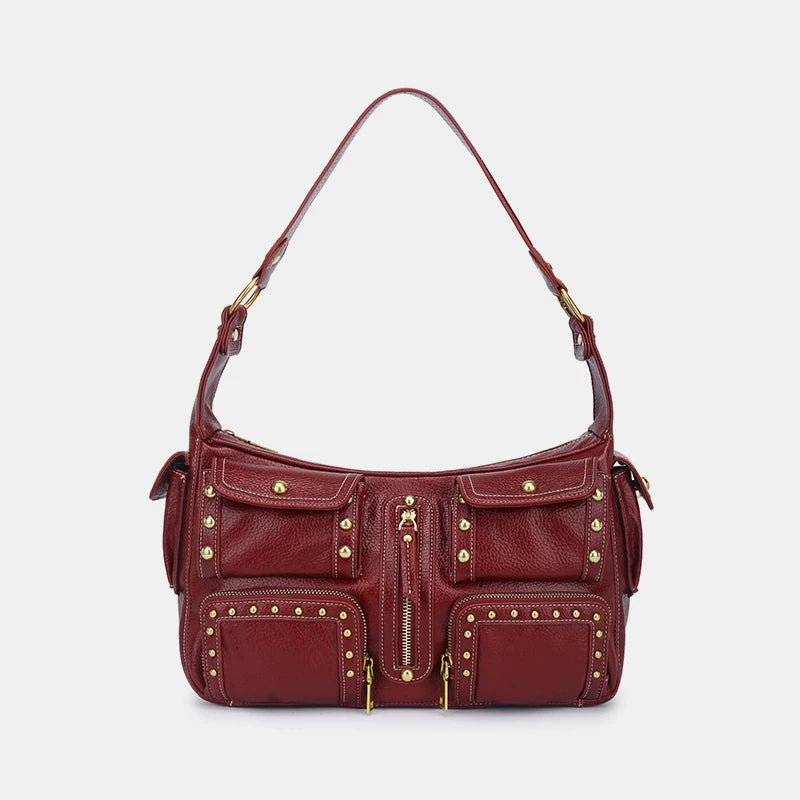 BlackSugarBus Rivet Locomotive Bag Fashion Shoulder Underarm Bag