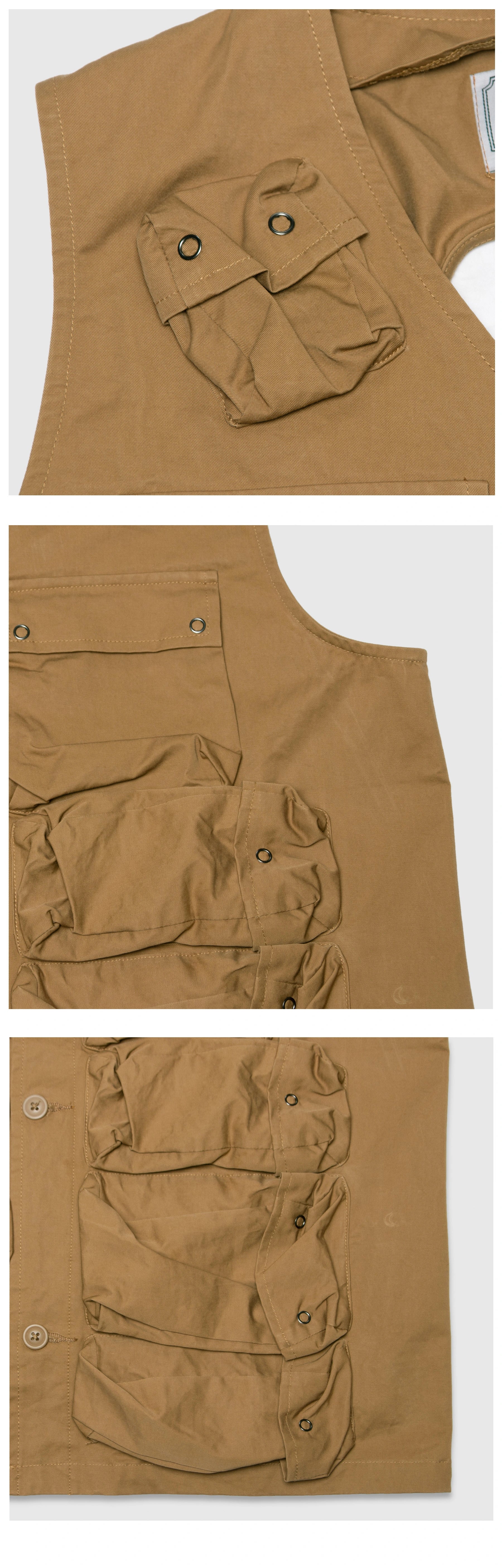 Anniehall Multi-Bag Outdoor Lace-Up Vest