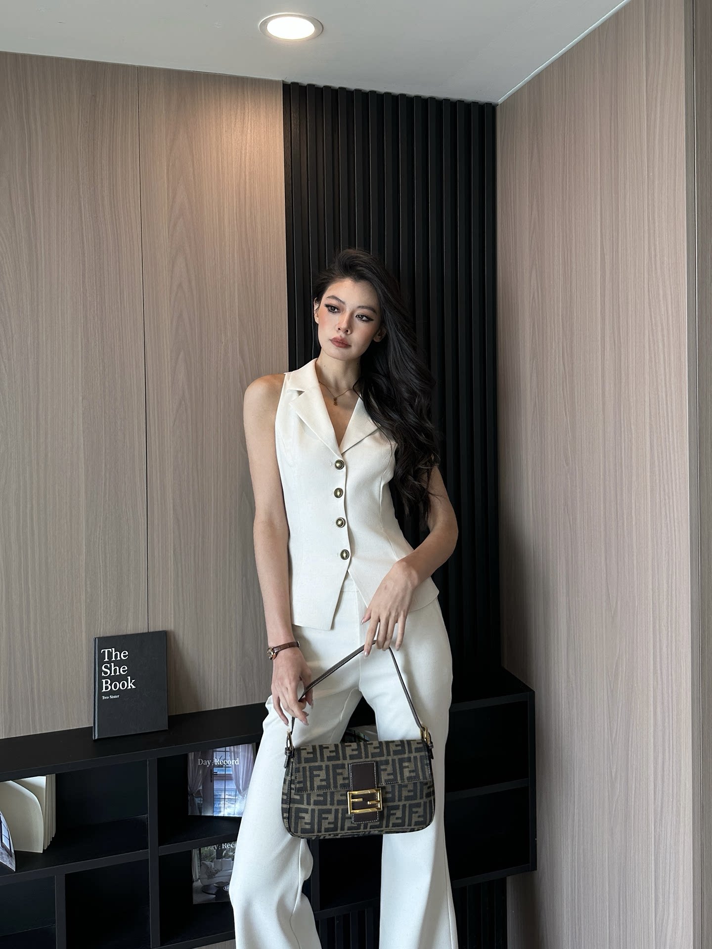 LLROGE Temperament Suit Vest Suit