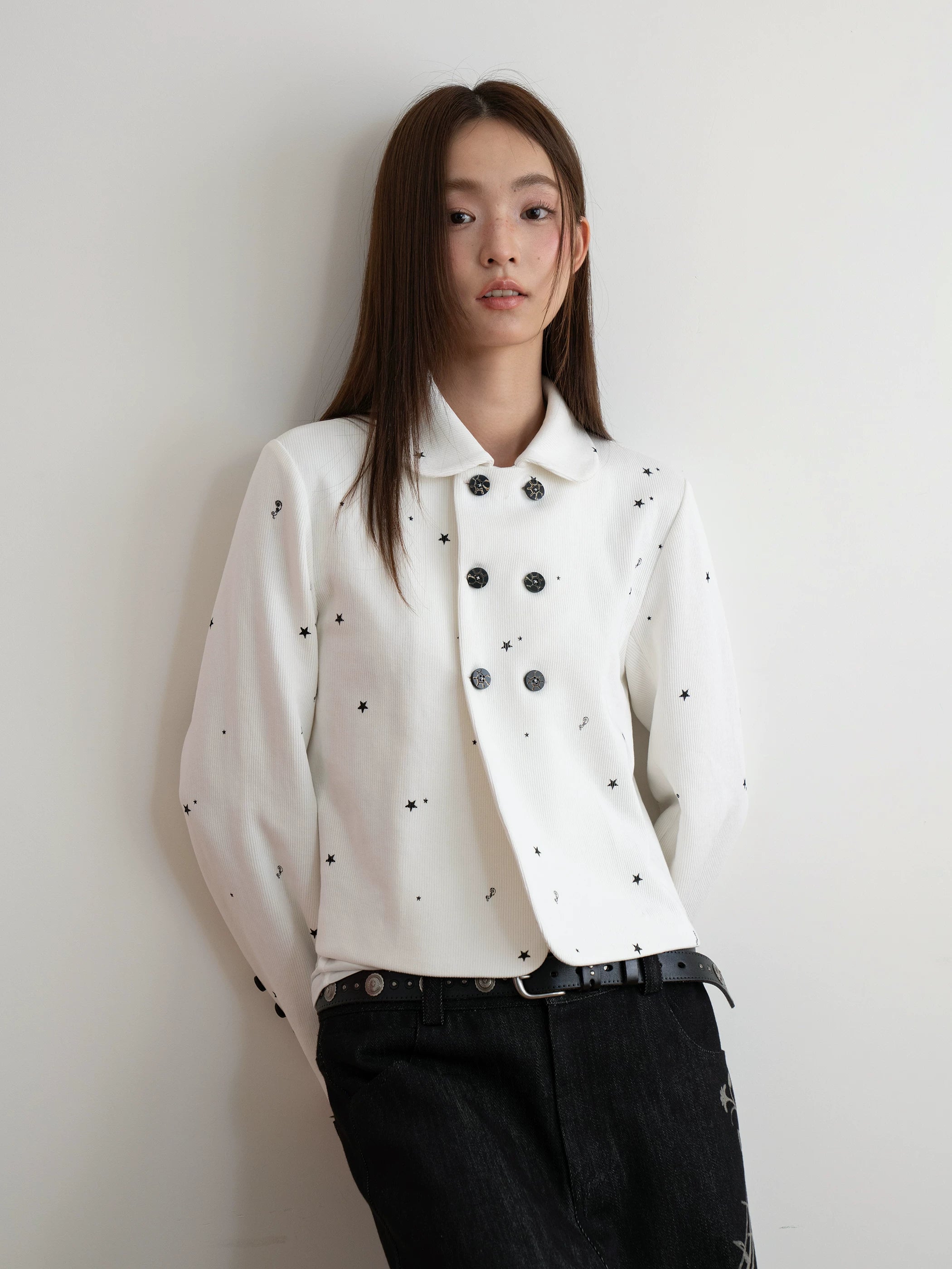 THELIGHT Star Floral Slim Jacket