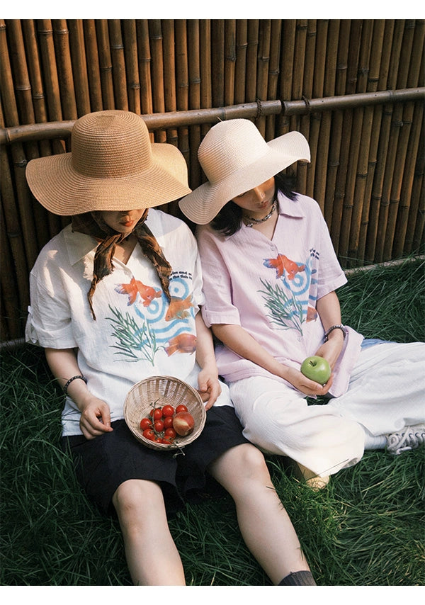 STILLYOU Japanese Fresh Short-sleeved Shirt