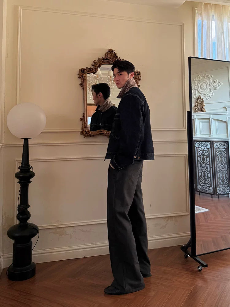 ZOZOFOREST Blue Bull Old Money Barn Denim Jacket