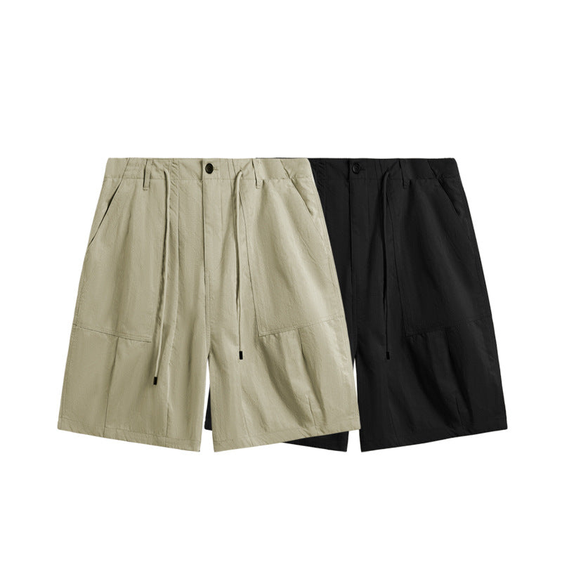 INF Wrinkled Outdoor Wide Leg Shorts