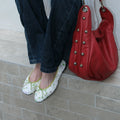 Maltelle Round Head Bow One-pedal Soft-soled Flats