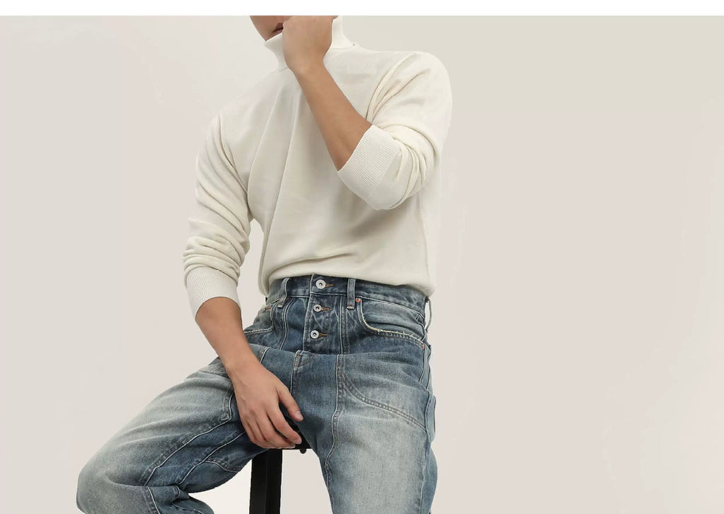Mbbcar Retro Old Straight Jeans