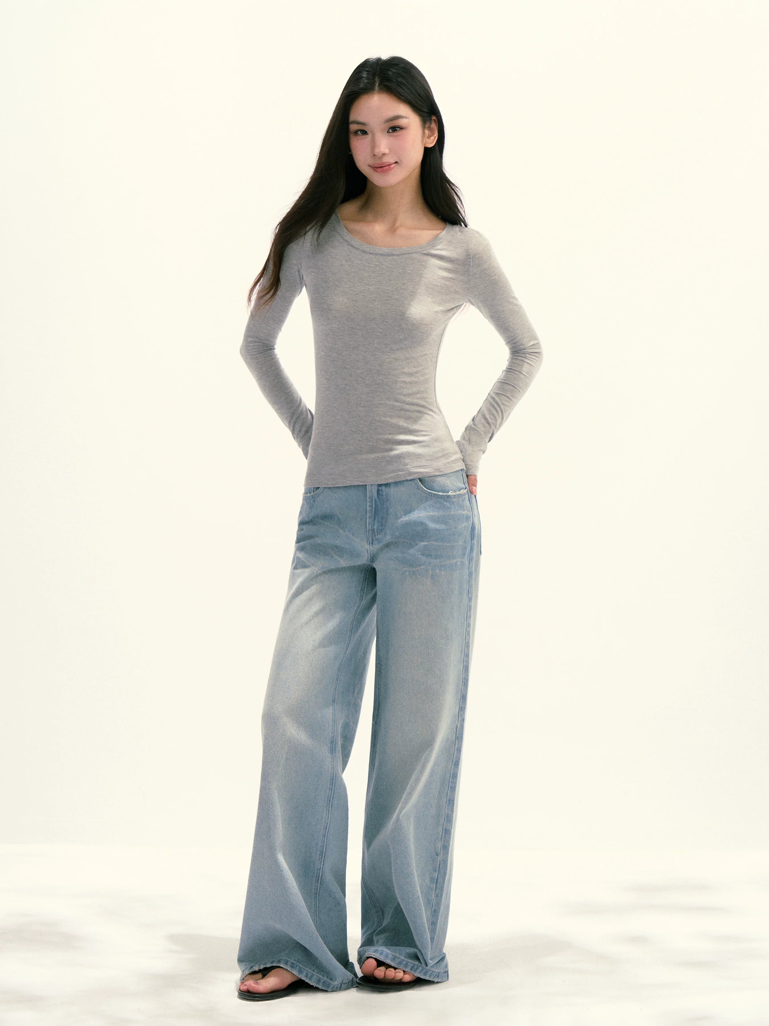 Ariseism Casual Versatile Slim Long Sleeve