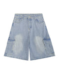 Madeinerror American Wash Loose Wide-Leg Cropped Pants