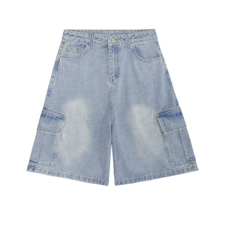 Madeinerror American Wash Loose Wide-Leg Cropped Pants