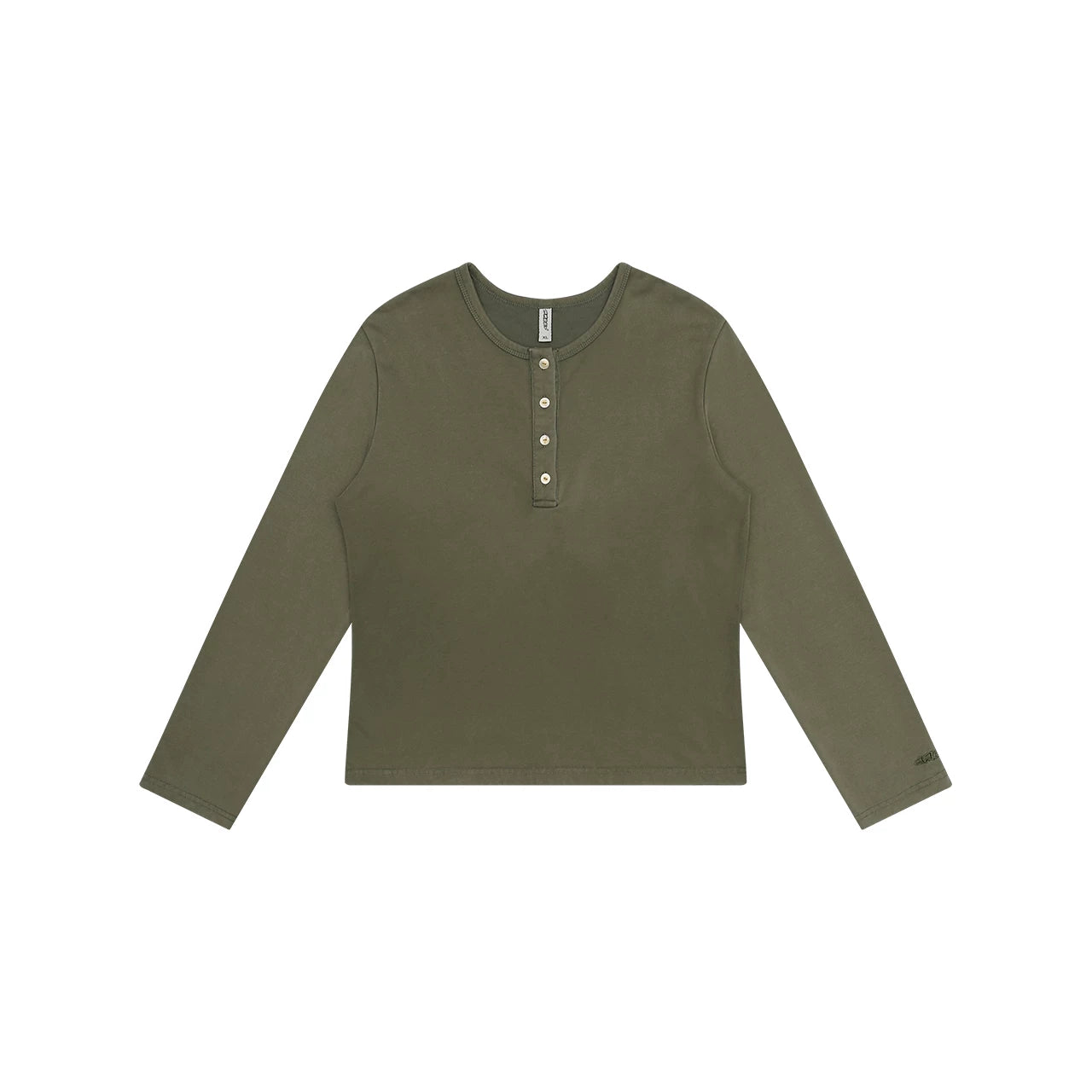 MMBBT Button Embroidery Simple Long Sleeve
