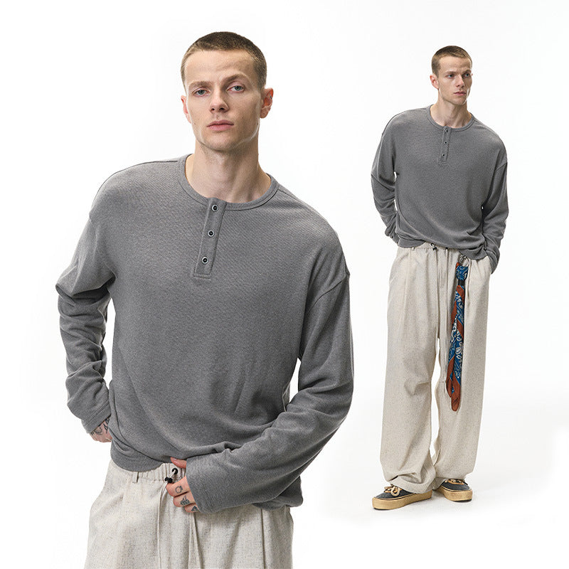 Inflation Lazy Henry Casual Long Sleeves