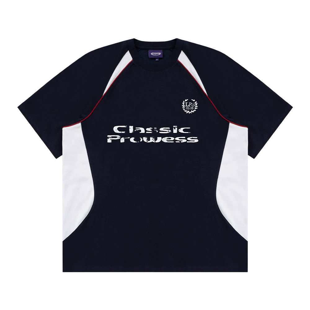 Loopsoon Color Matching Jersey Printed Tee