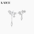 KADER Lilac Fringed Stud Earrings