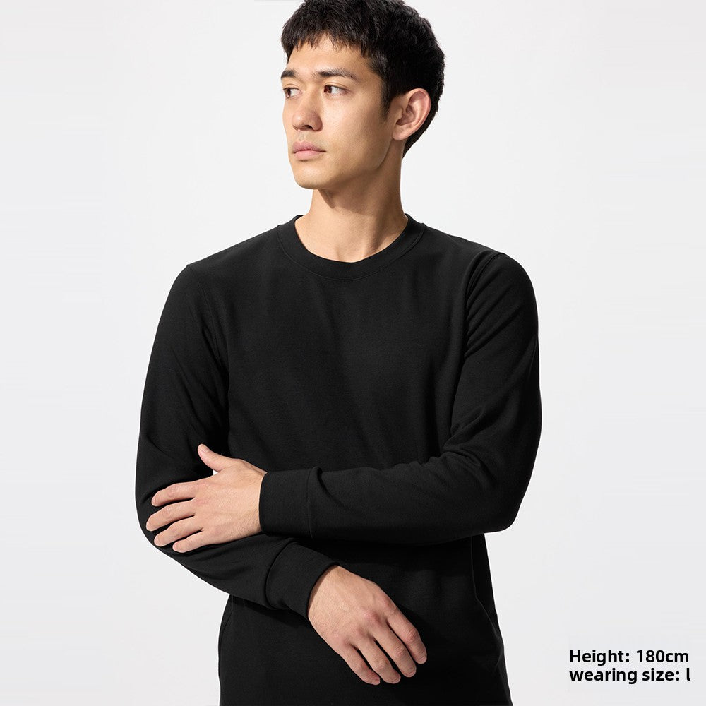 Uniqlo Crew Neck T-Shirt Long Sleeve Autumn Clothes Warm Clothes