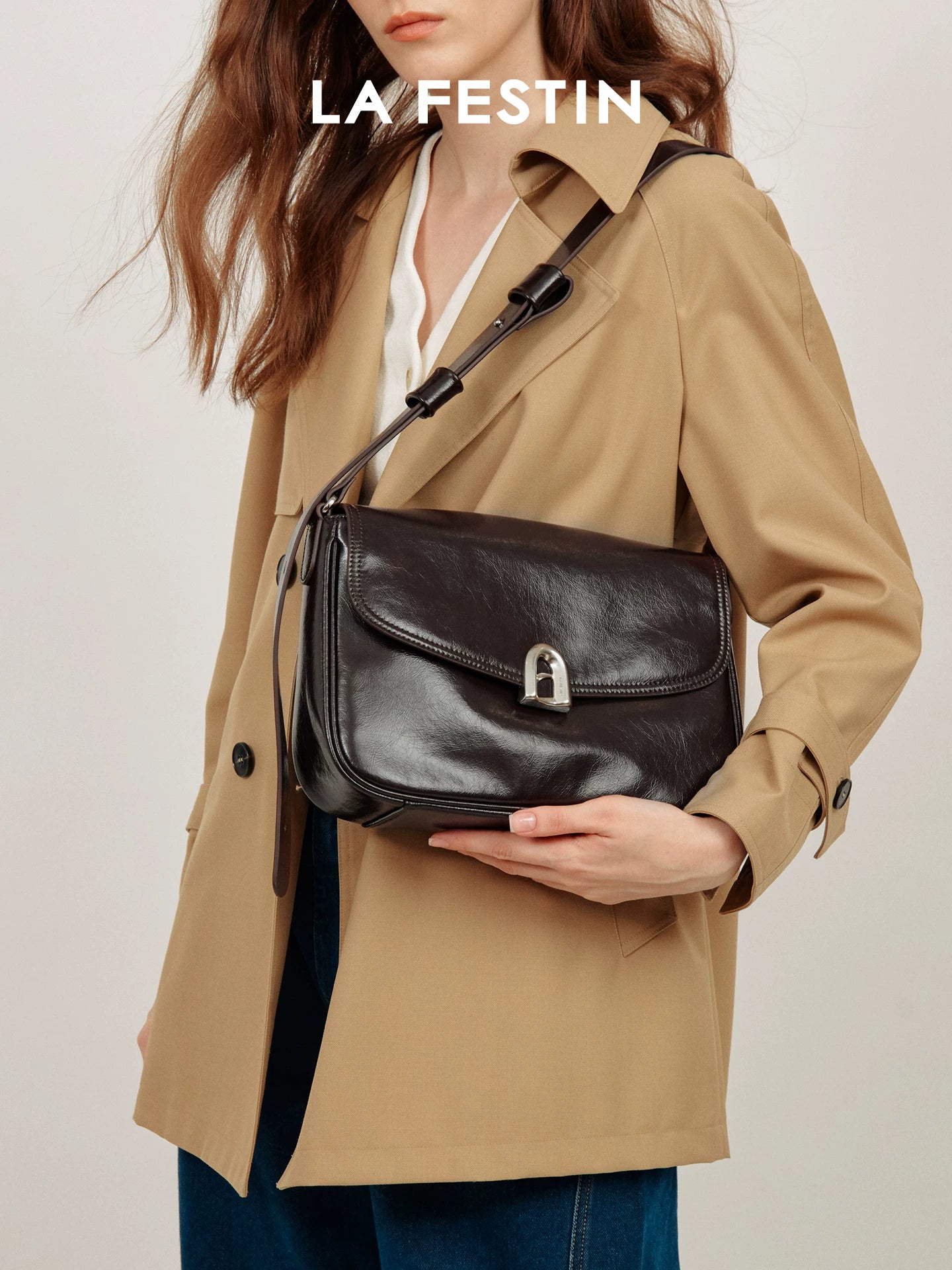 La Festin Large Capacity Crossbody Underarm Bag