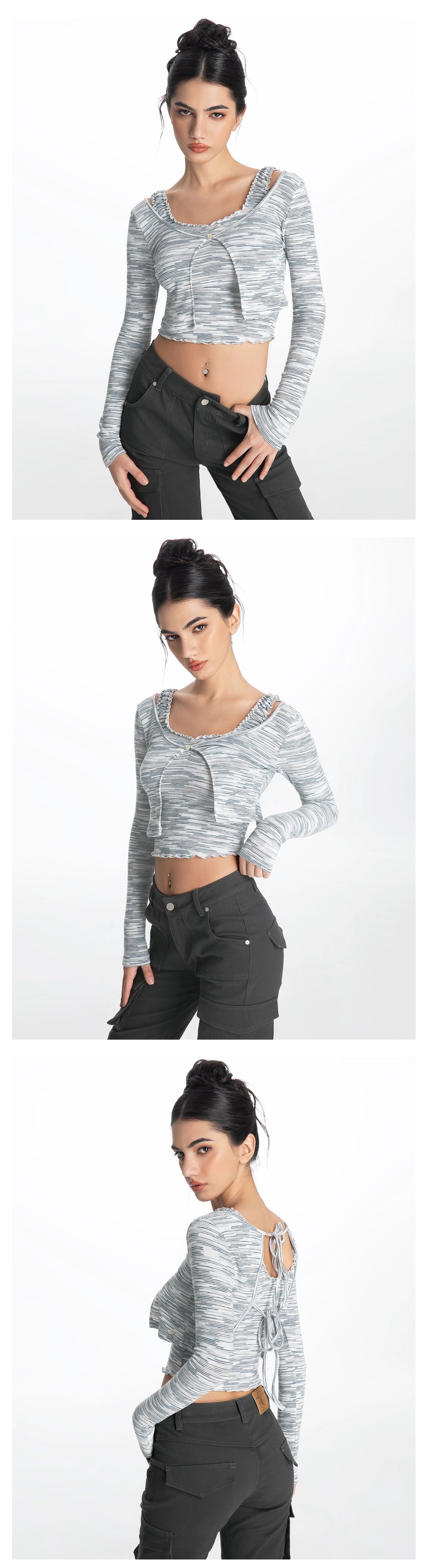 ABMY Large V-neck Halter Strap Sunscreen Cardigan