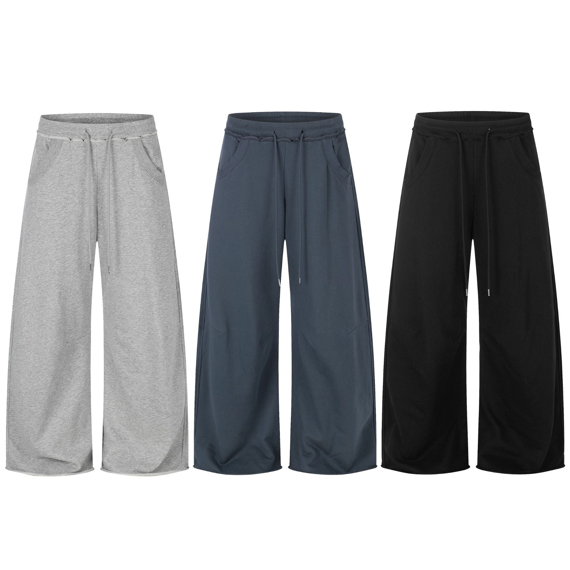 11KN Casual Straight Letter Printed Sweatpants