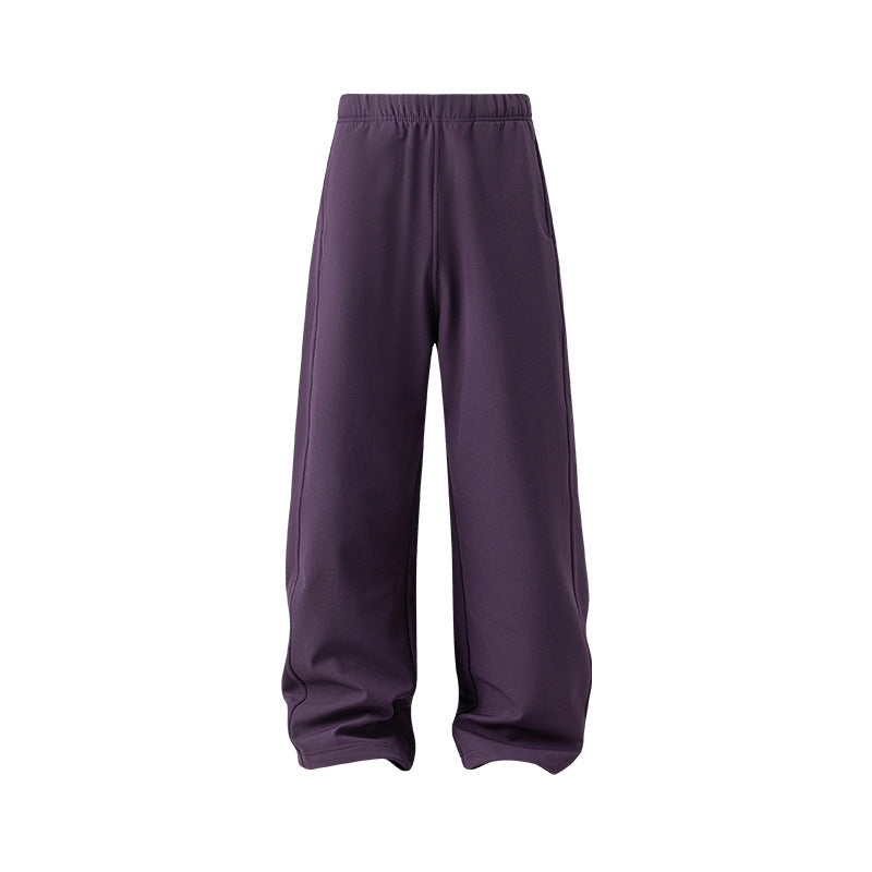 UNF Warm Fleece Thickened Comfortable Loose Straight Casual Pants