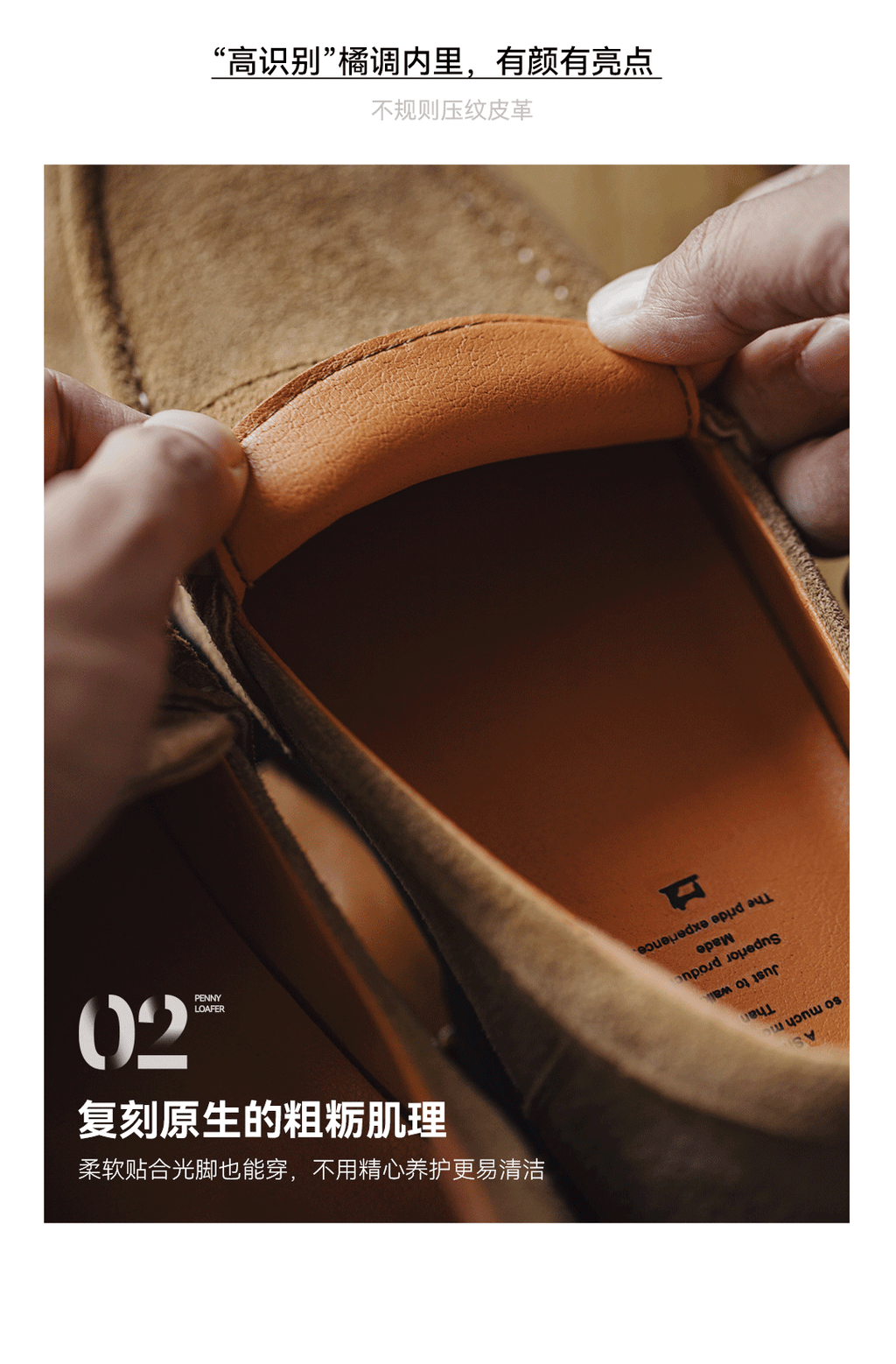 Maden High-end One-pedal Leather Casual Flip Leather Shoes