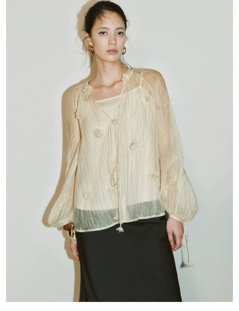 URBAN REVIVO Spicy Flower Blouse Shirt