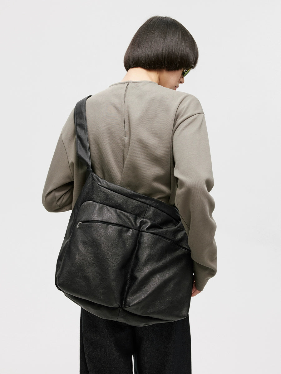 LIMPIDOCULUS Kelp Knot Leather Shoulder Messenger Bag