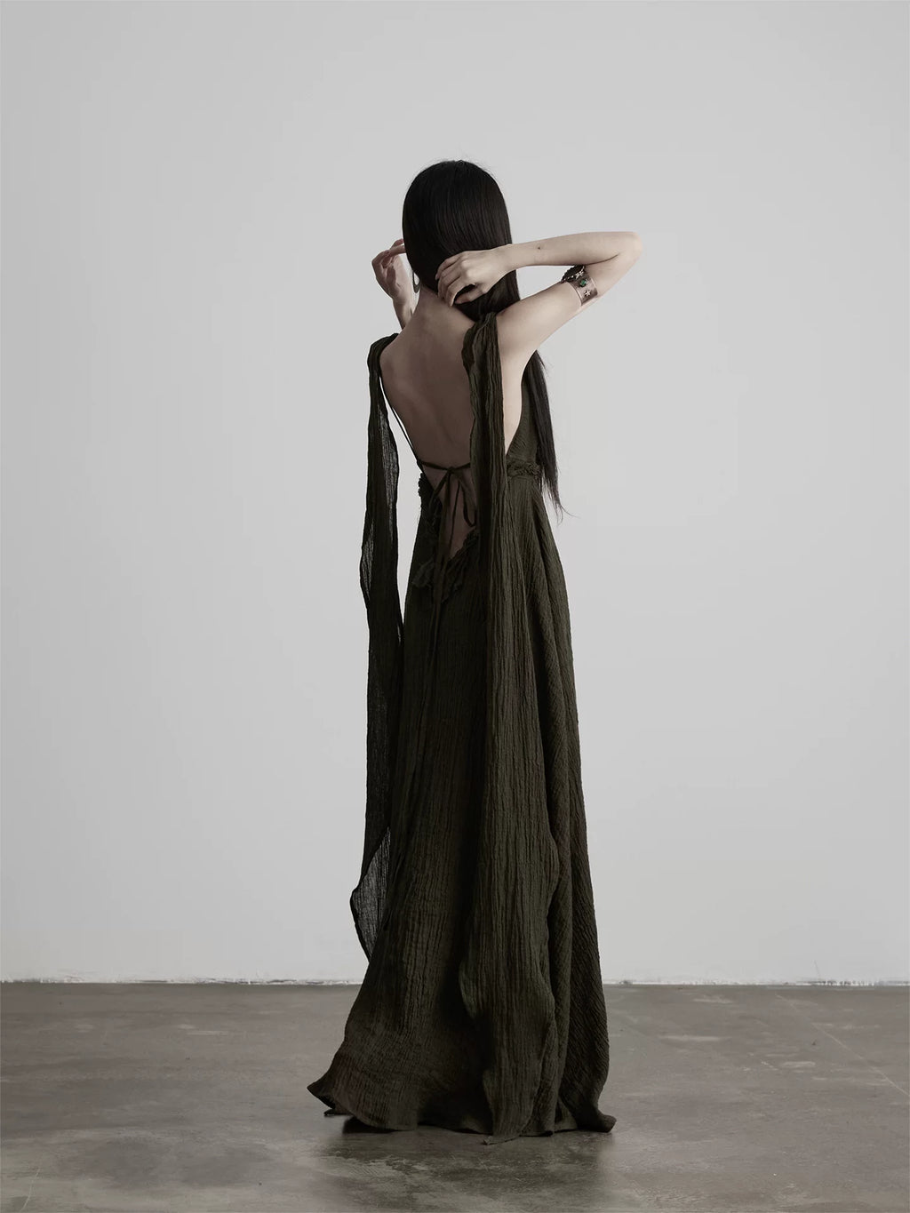 INDULGE Streamer Waist Suspender Dress