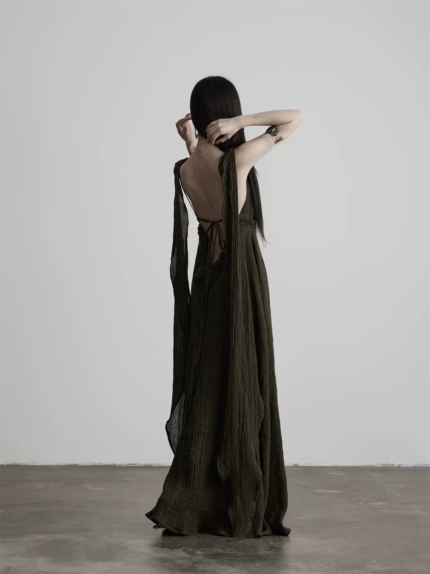 INDULGE Streamer Waist Suspender Dress