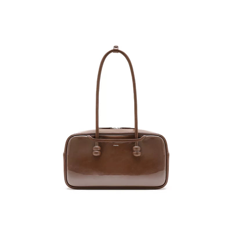 MUVA Beads Shoulder Large Capacity Leather Large Bag Underarm Bag