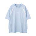 BeOurRule Splicing Contrast Letter Printing Loose Tee