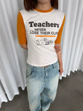 InsGale Slim Fit Alphabet Printed Tee