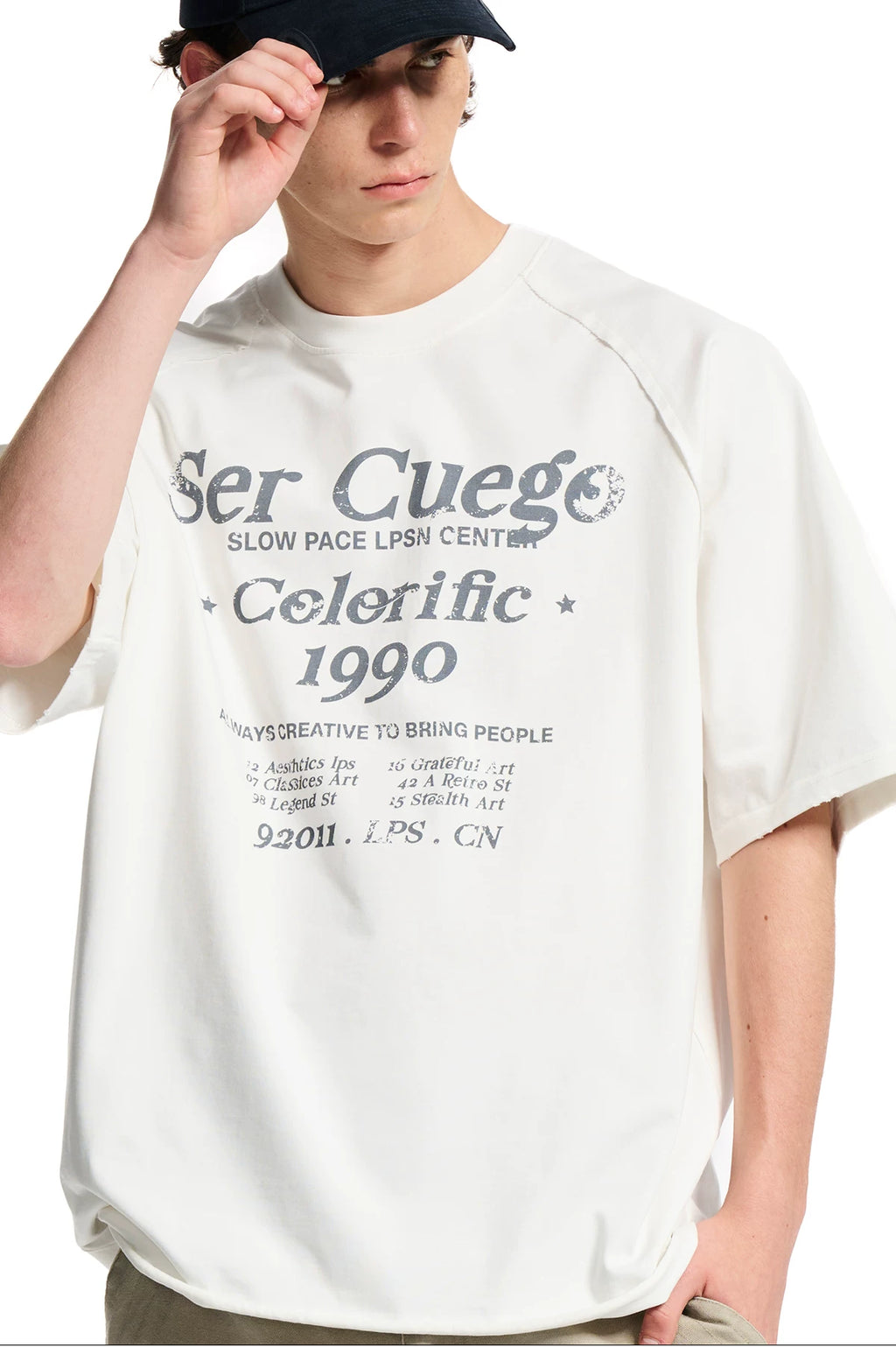 Loopsoon Vintage Alphabet Print Versatile Tee