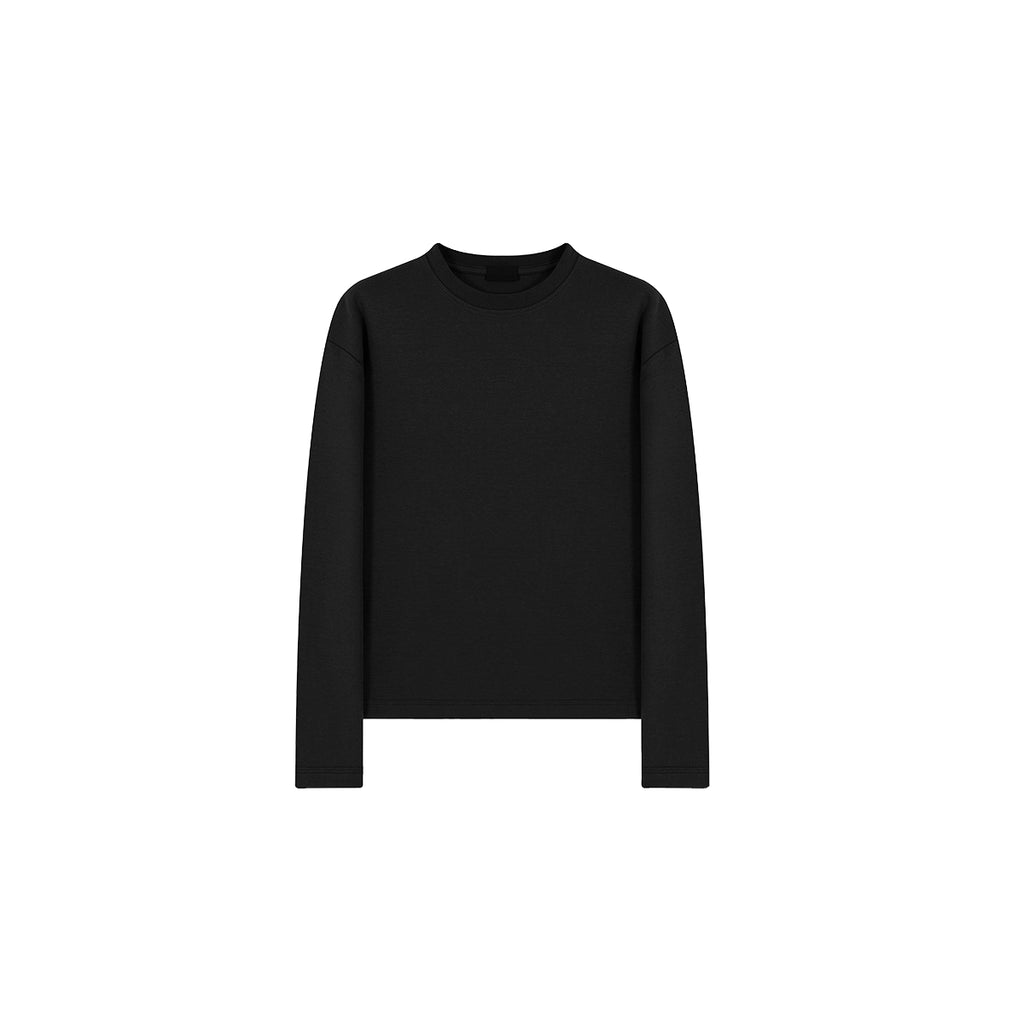 PLUS NO LOGO Simple Casual Round Neck Long Sleeve