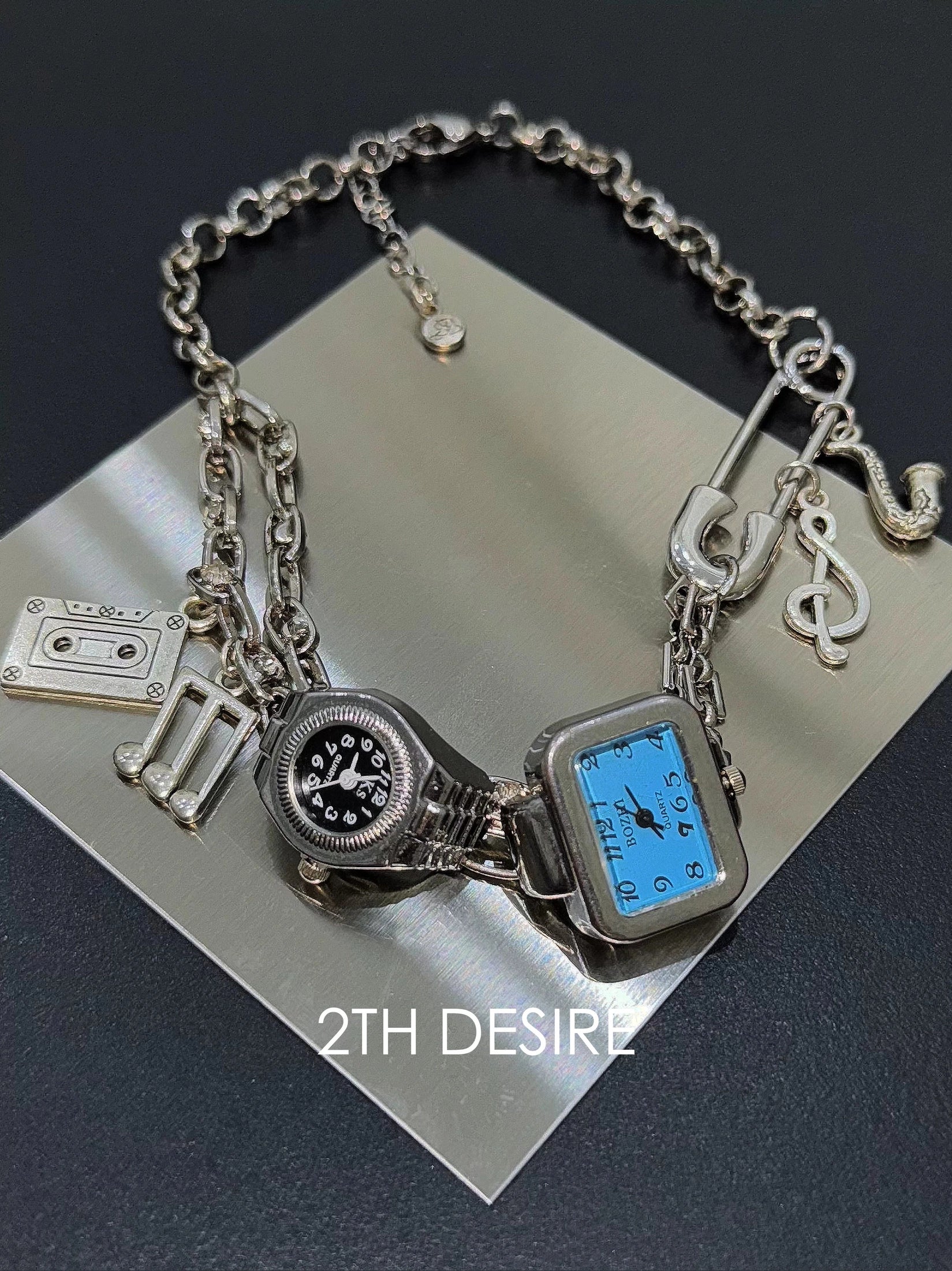 2th Desire Vintage Watch Kettle Pin Necklace