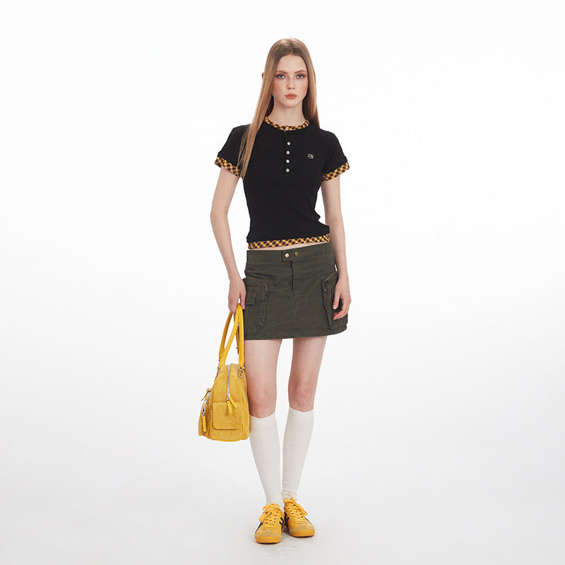 Nariele Fake Two Tops Slim and Thin Tee