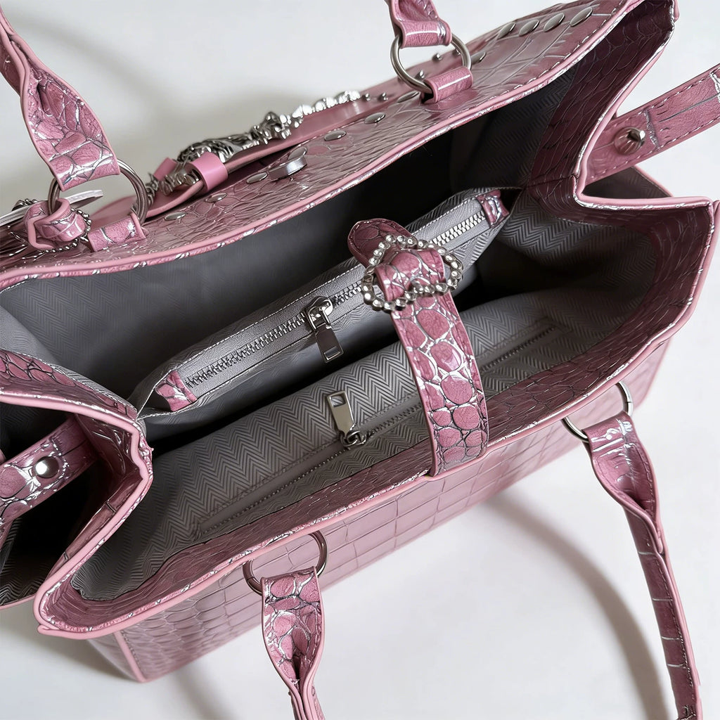Hottie Alligator Rivet Sweet Cool Tote