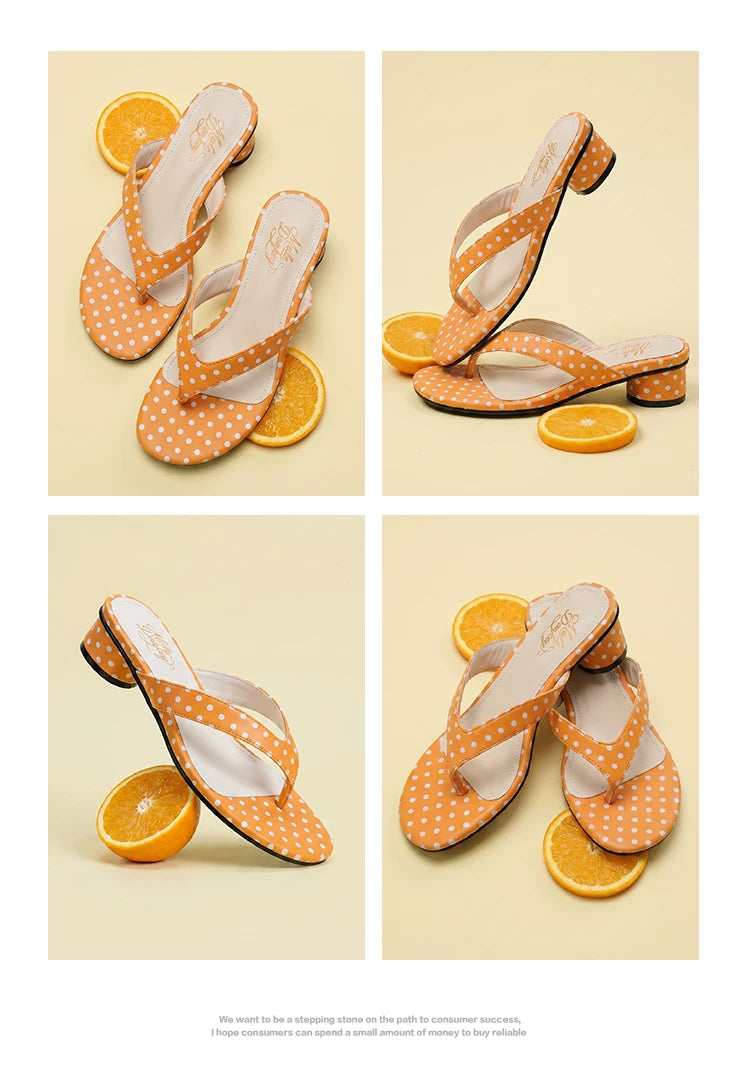 Donkey Polka Dot Thick Flip-flops
