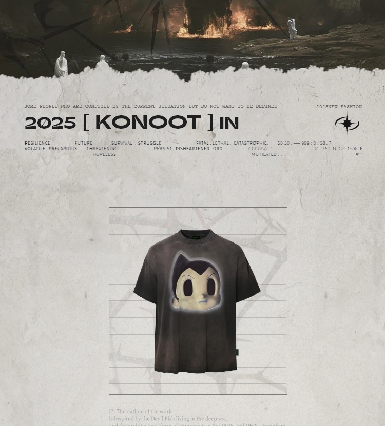KONOOT Astro Boy "3D Simulation Direct Injection Tee