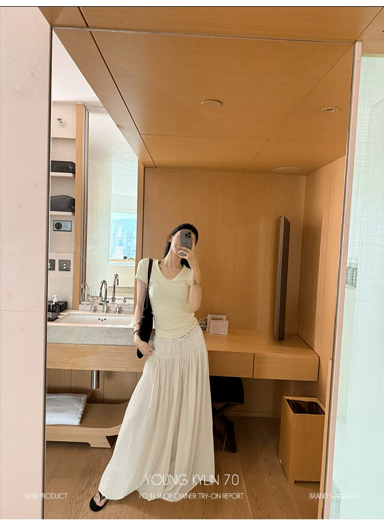 YOUNG KYLIN Shredded Wide-leg Culottes