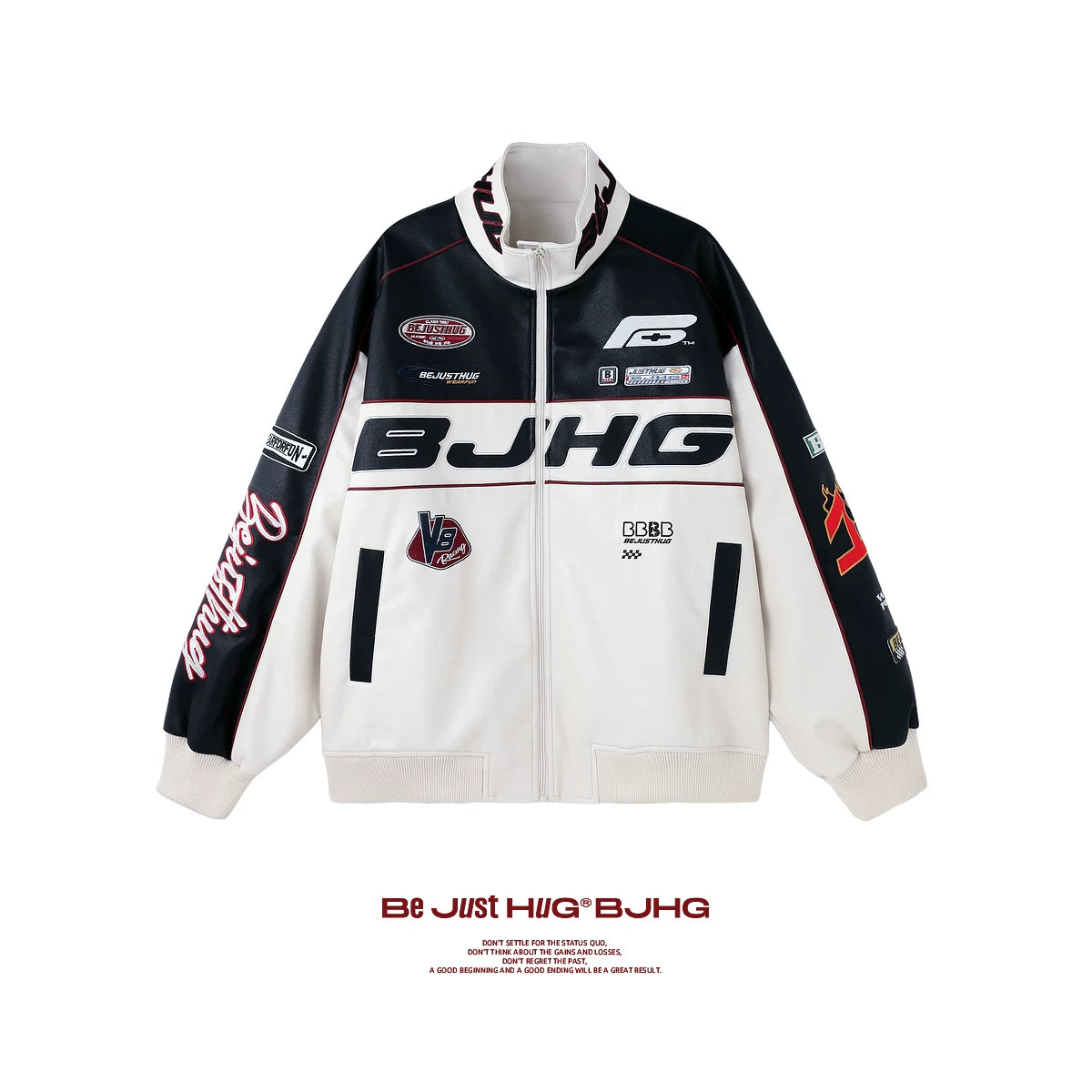 BJHG Premium Sense Racing Leather Jacket