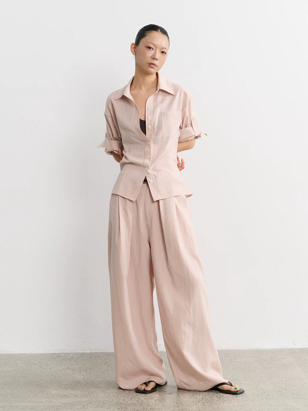 LINY LIBERTY Loose Pleated Slacks