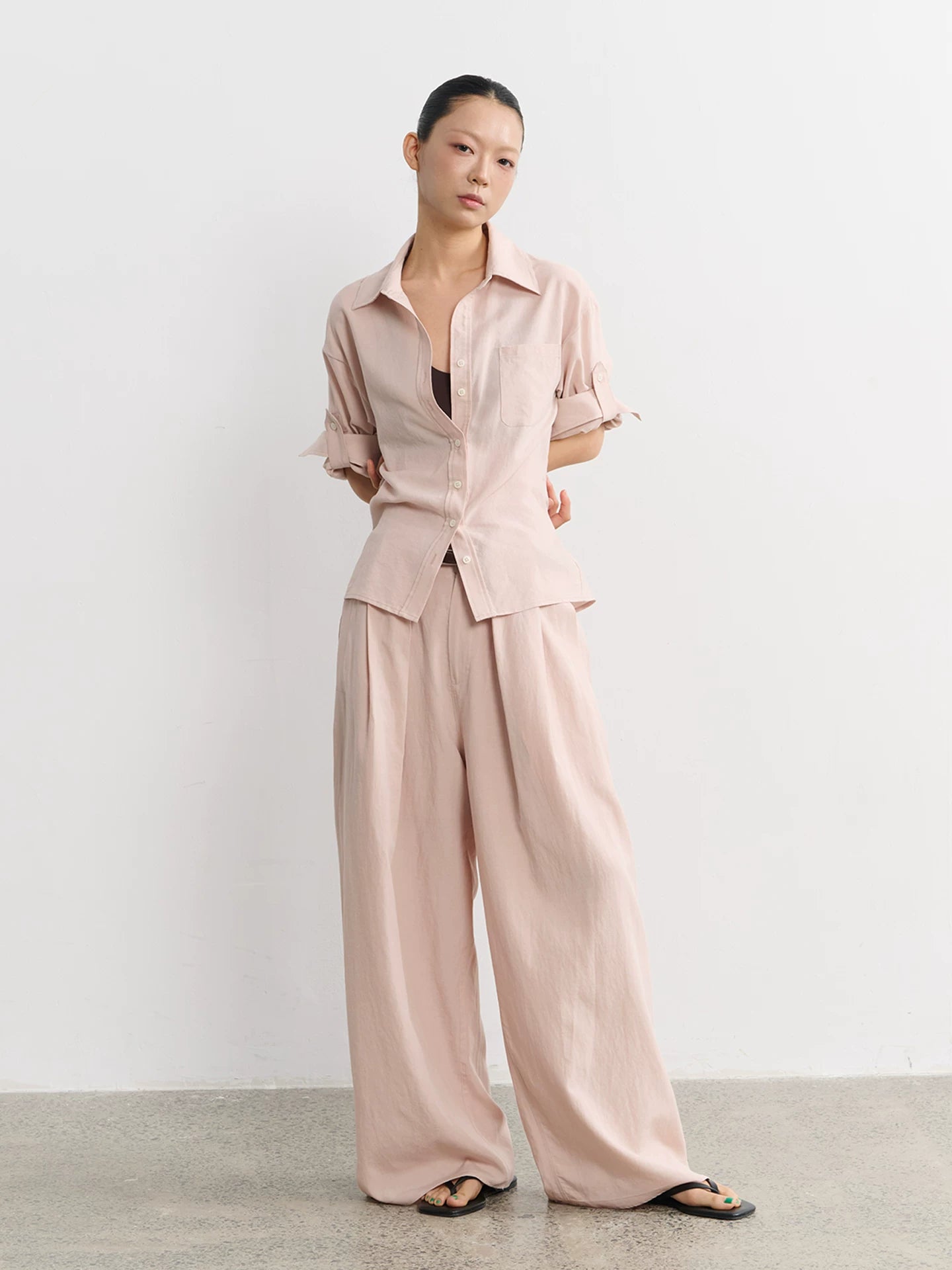 LINY LIBERTY Loose Pleated Slacks