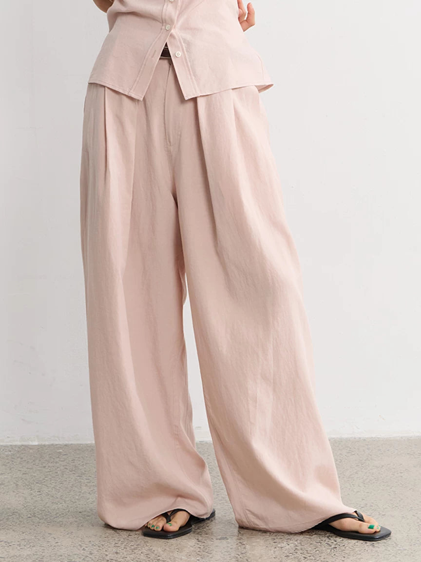 LINY LIBERTY Loose Pleated Slacks