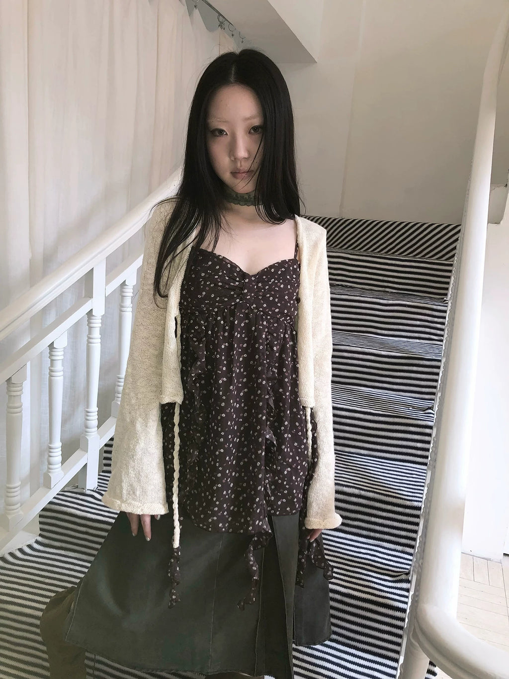 Ang: Project Vintage Strap-on Knitted Cardigan Jacket