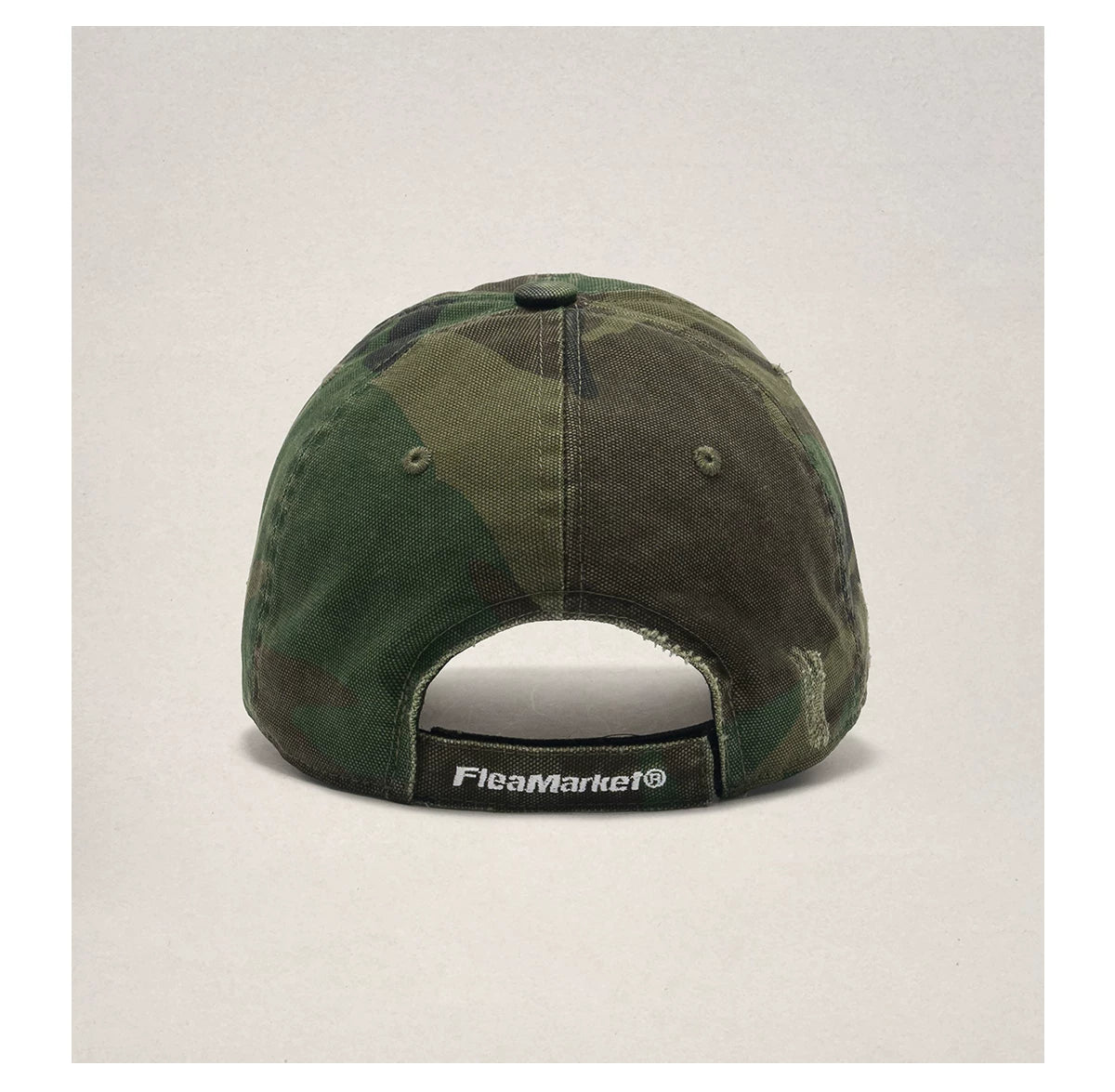 Fleamarket Vintage Frayed Burr Rim Versatile Embroidered Baseball Cap