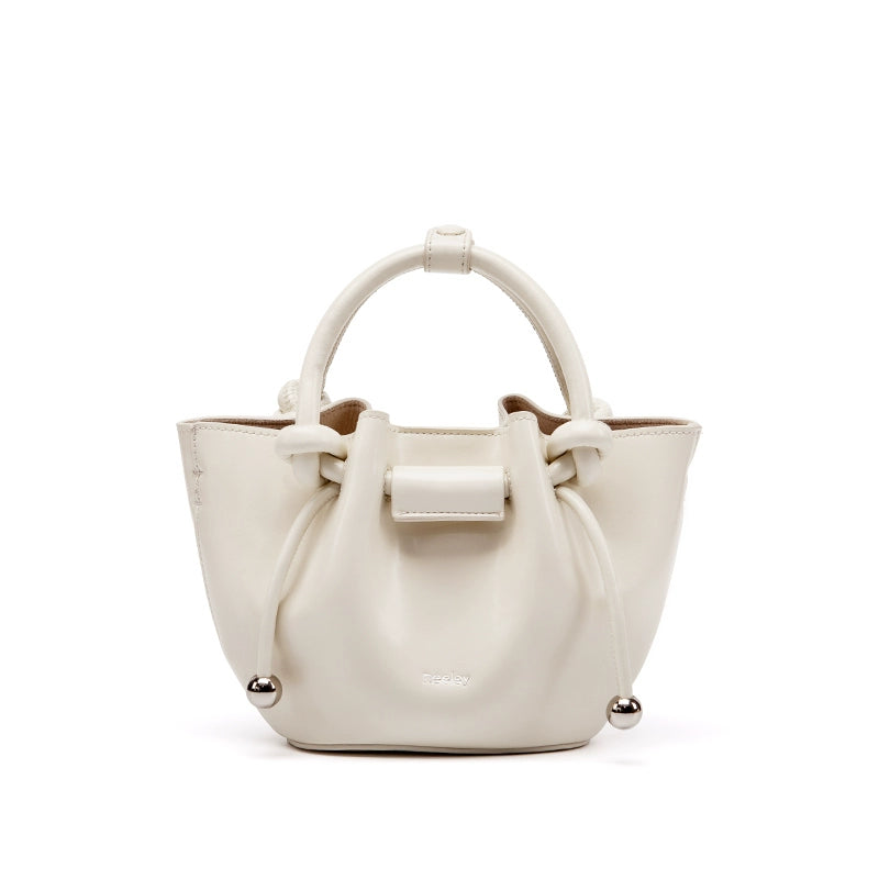 Neeley Leather Vegetable Basket Portable Messenger Bag